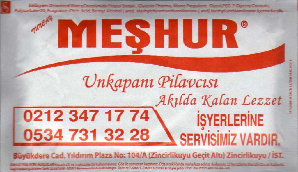 0313 Meşhur Unkapanı Pilavcısı - Fatih